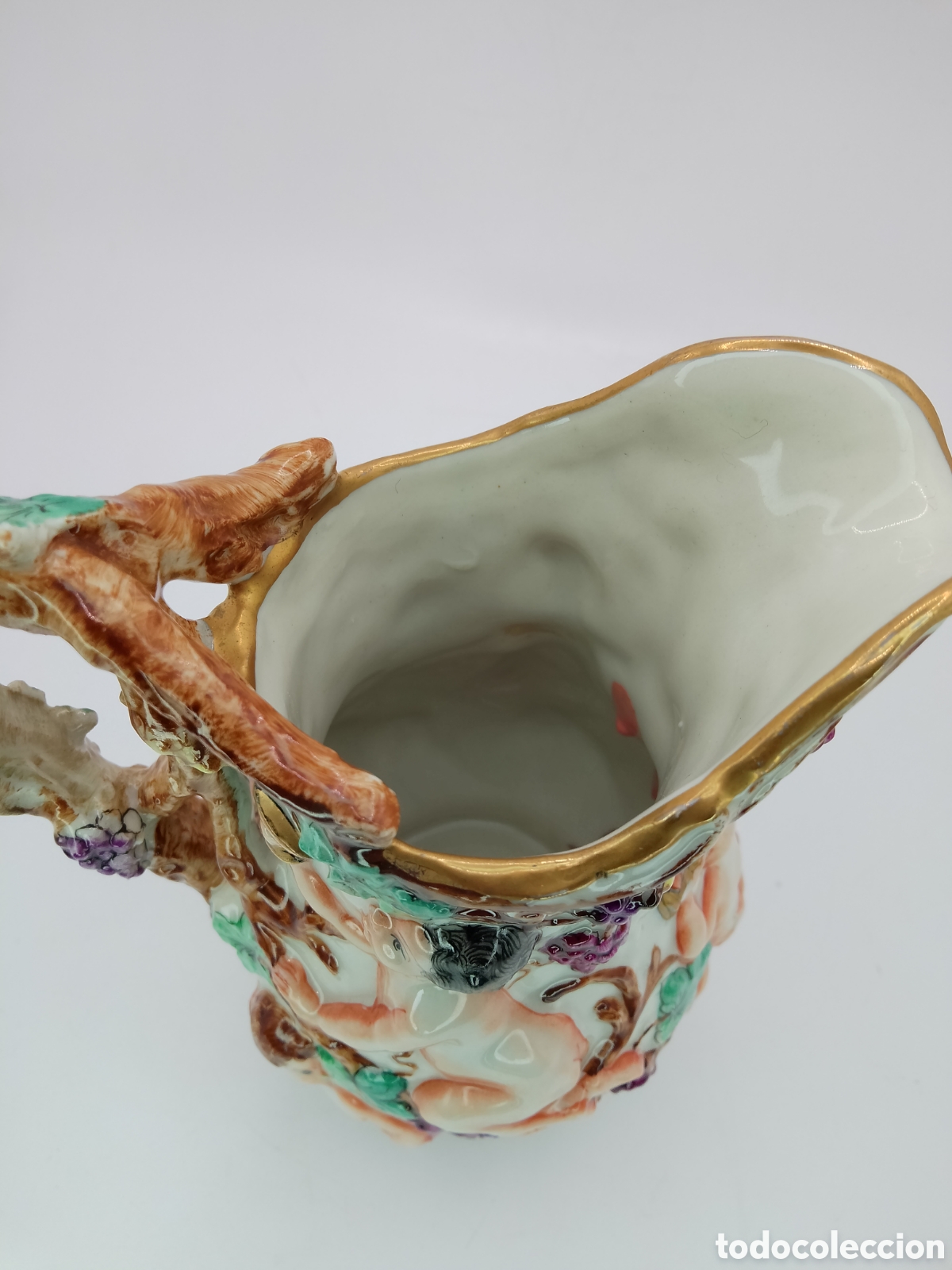 Antig&uuml;edades: Capodimonte jarra de porcelana - Foto 6