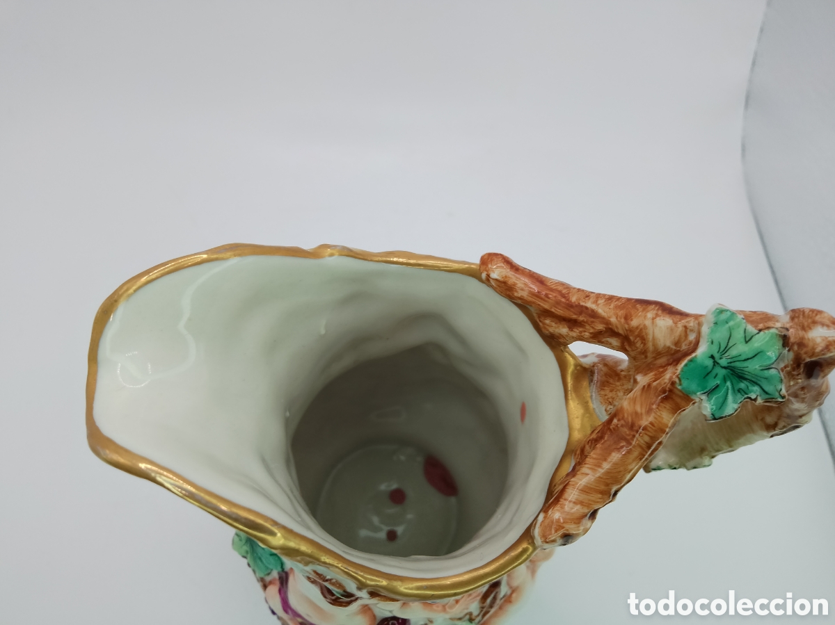 Antig&uuml;edades: Capodimonte jarra de porcelana - Foto 7