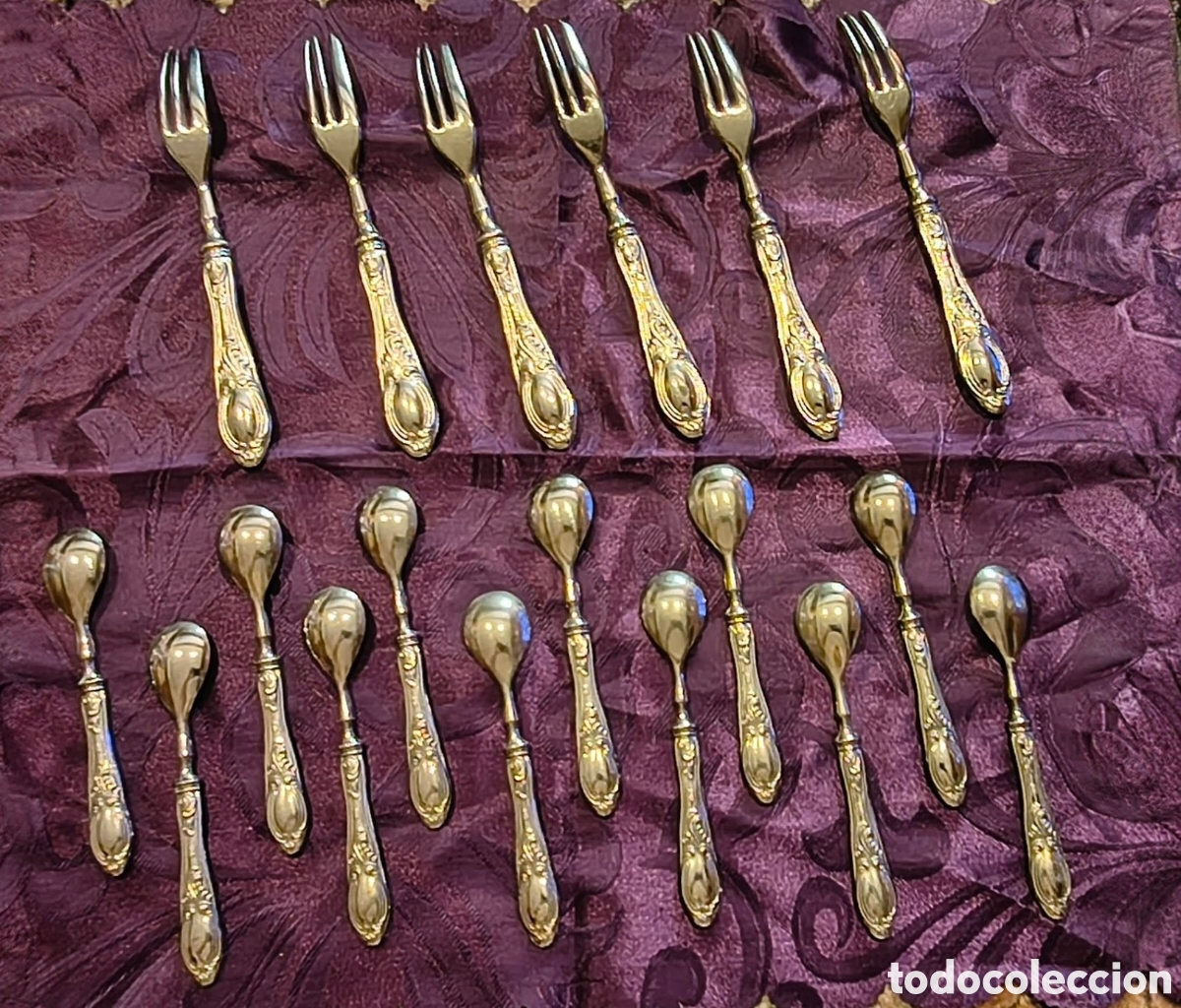 Antig&uuml;edades: Juego de Postre Vintage Alem&aacute;n (18 pzs) - Plata Maciza 800