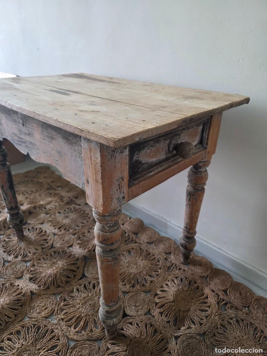 Antig&uuml;edades: Mesa antigua de madera - Foto 1
