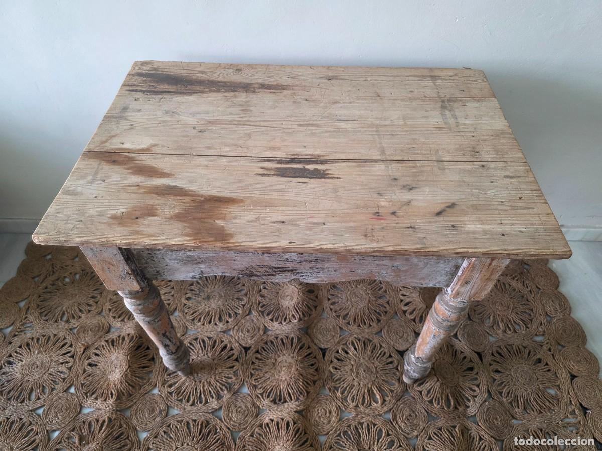 Antig&uuml;edades: Mesa antigua de madera - Foto 3