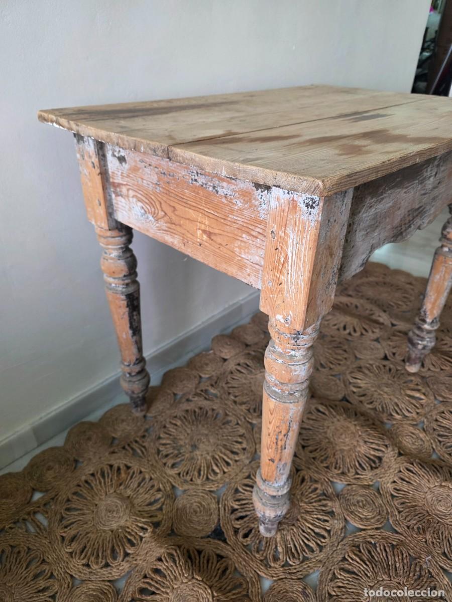 Antig&uuml;edades: Mesa antigua de madera - Foto 4