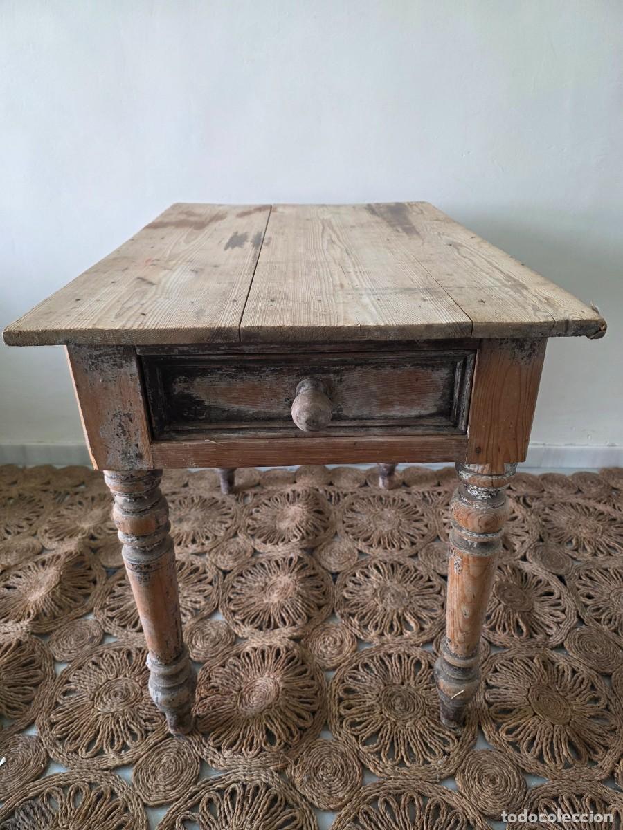 Antig&uuml;edades: Mesa antigua de madera - Foto 5