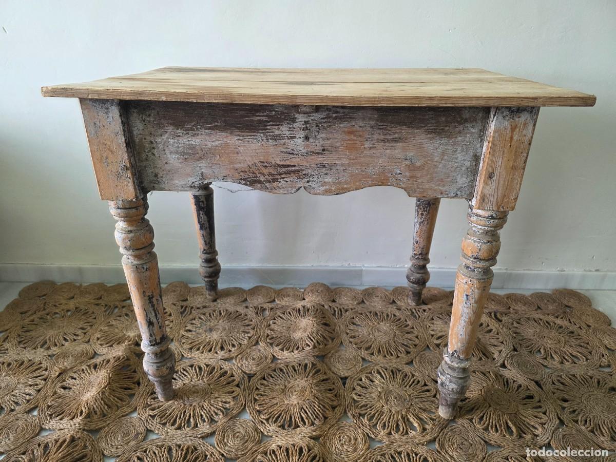Antig&uuml;edades: Mesa antigua de madera - Foto 7