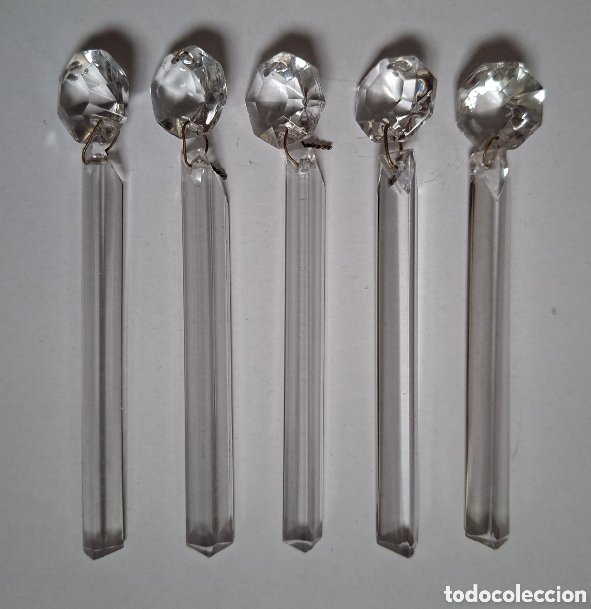Antig&uuml;edades: L&Aacute;GRIMAS DE CRISTAL VINTAGE CRISTAL DE MURANO - 5 unidades