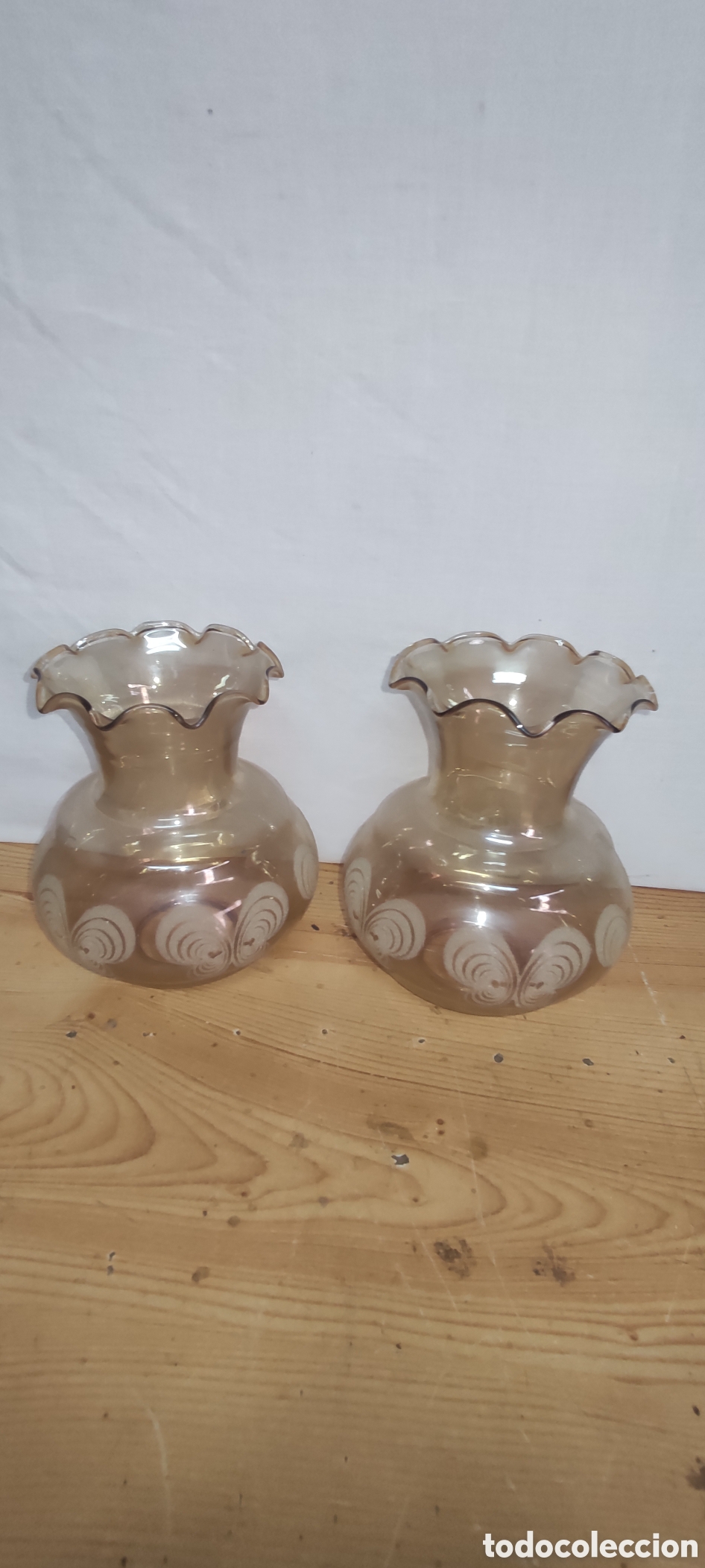 Antig&uuml;edades: Pareja de tulipas vintage - Foto 7