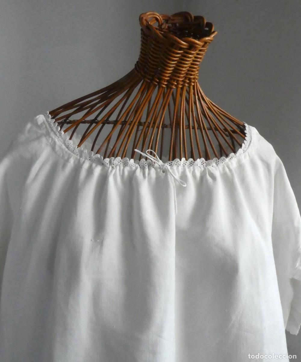 Antig&uuml;edades: ANTIGUO CAMIS&Oacute;N DE LINO S.XIX - Foto 1