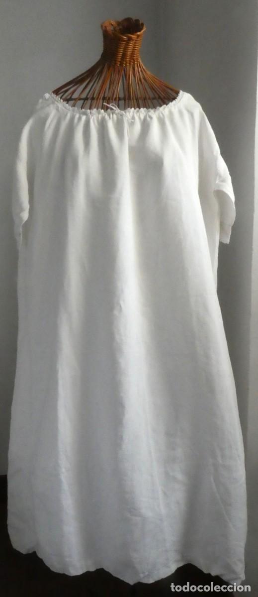 Antig&uuml;edades: ANTIGUO CAMIS&Oacute;N DE LINO S.XIX - Foto 3