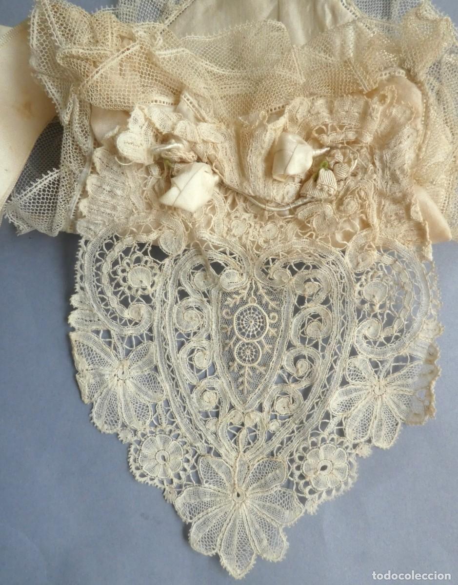 Antig&uuml;edades: ANTIGUO BOLSO LIMOSNERO DE ENCAJE DUQUESA - IMAGEN - NOVIA S.XIX