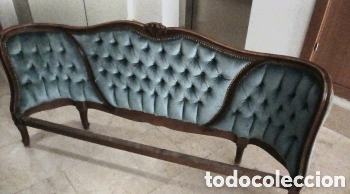 Antig&uuml;edades: Cama Estilo Luis XV franc&eacute;s antigua capitone - Foto 6