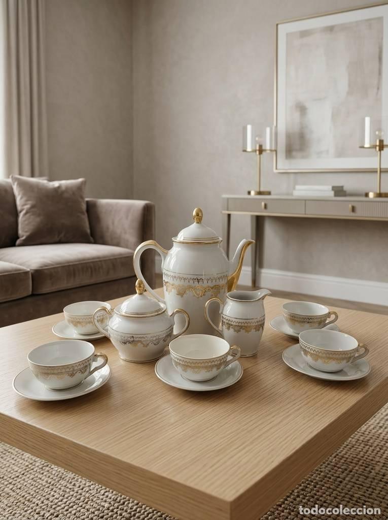 Antig&uuml;edades: JUEGO DE CAF&Eacute; O T&Eacute; PORCELANA