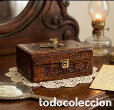 Antig&uuml;edades: Alcanfor Exclusivo Joyero tallado Artesanal