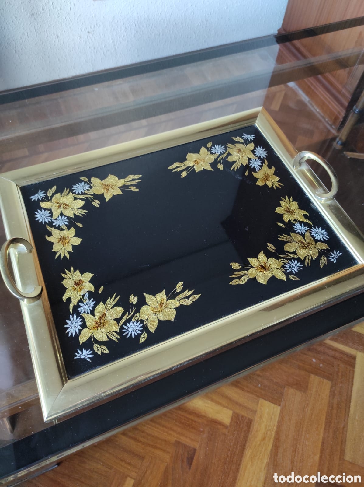 Antig&uuml;edades: Bandeja decorativa Floral - Foto 3