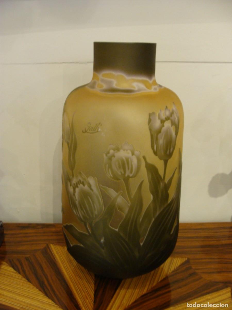 Antig&uuml;edades: Jarr&oacute;n en pat&ecirc; de verre al estilo Gall&eacute;