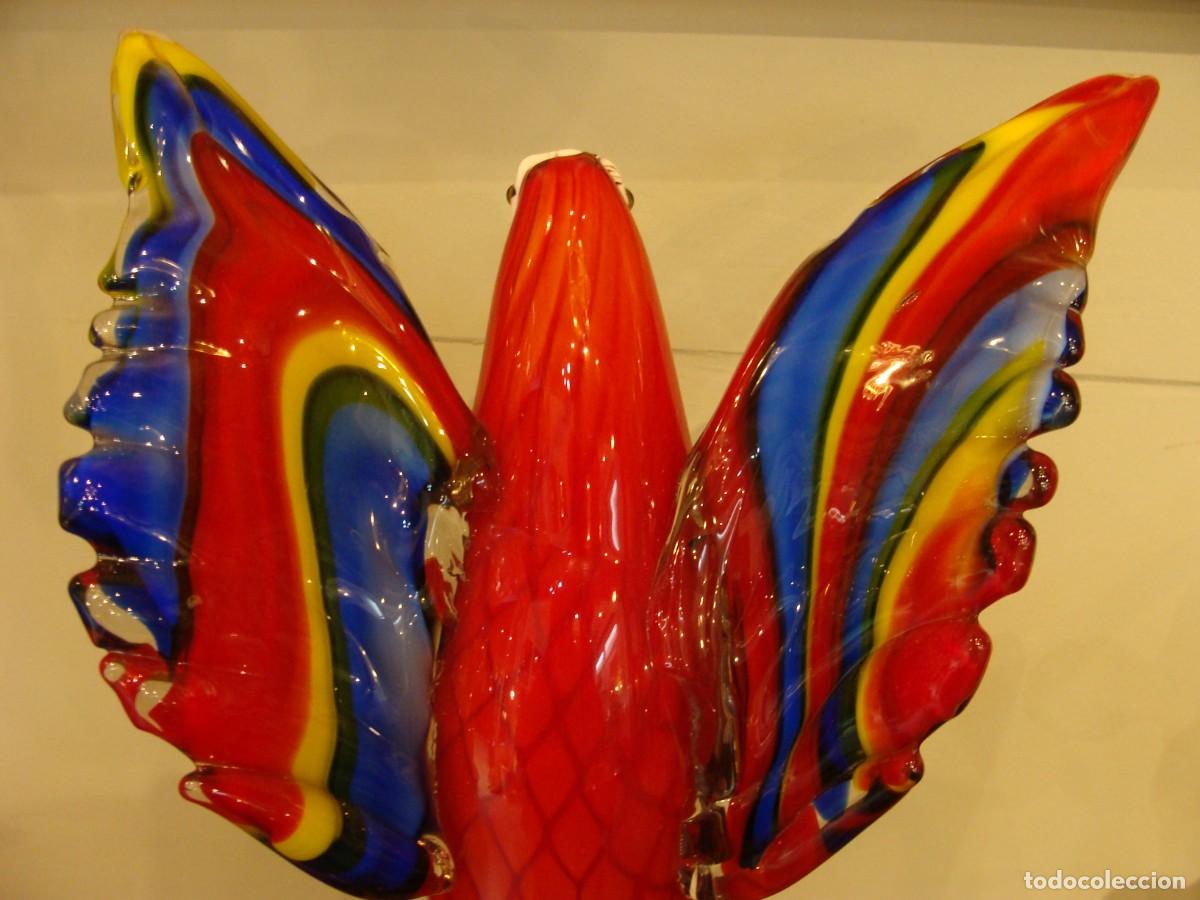 Antig&uuml;edades: Gran loro en cristal de Murano - Foto 6
