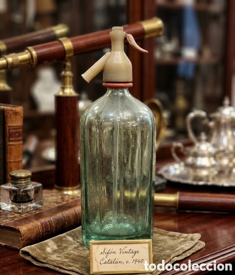 Antig&uuml;edades: Impresionante SIFON DE VIDRIO