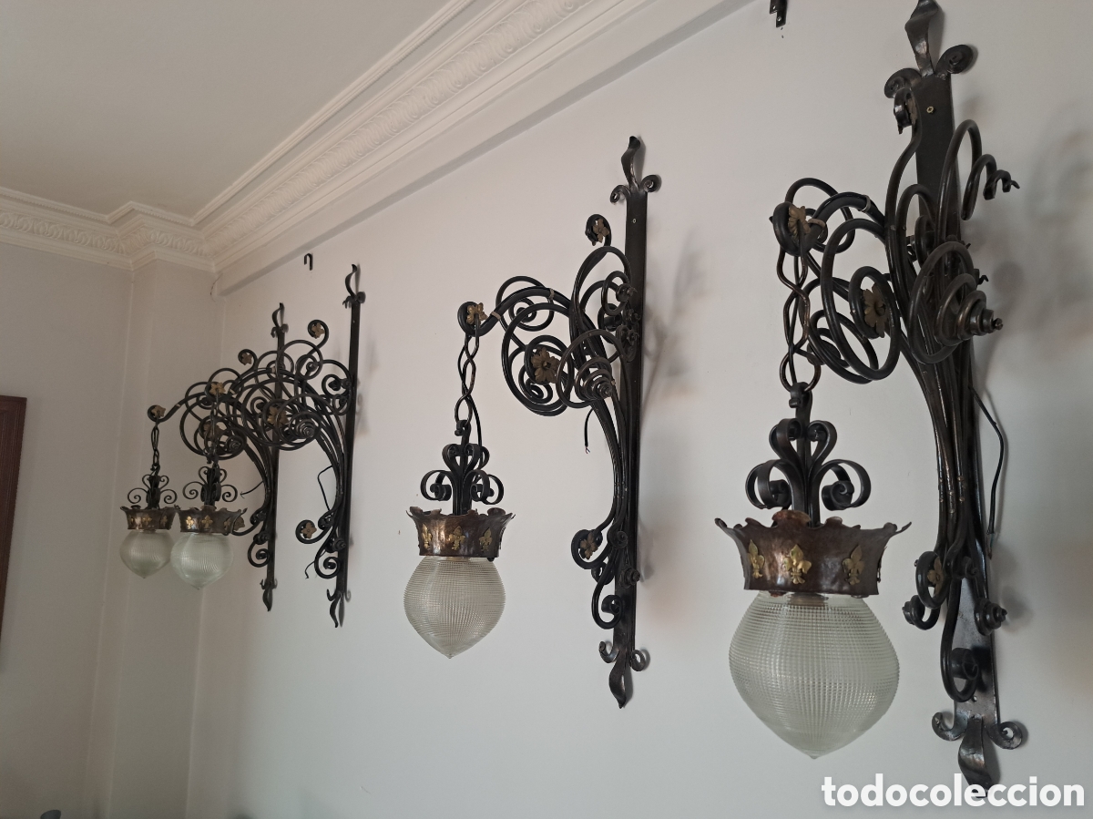 Antig&uuml;edades: Farolas se&ntilde;oriales modernistas - Foto 3