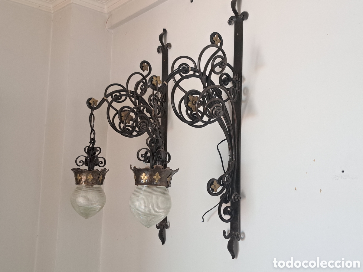 Antig&uuml;edades: Farolas se&ntilde;oriales modernistas - Foto 2