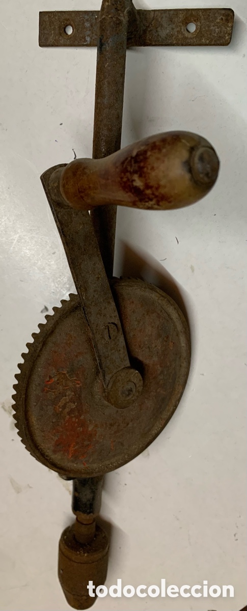 Antig&uuml;edades: Taladro Manual a&ntilde;o 1950 47X12 Ctms funciona todo perfectamente