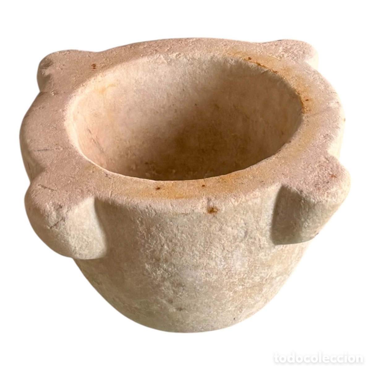 Antig&uuml;edades: Mortero de piedra Circa 1.900. - Foto 2