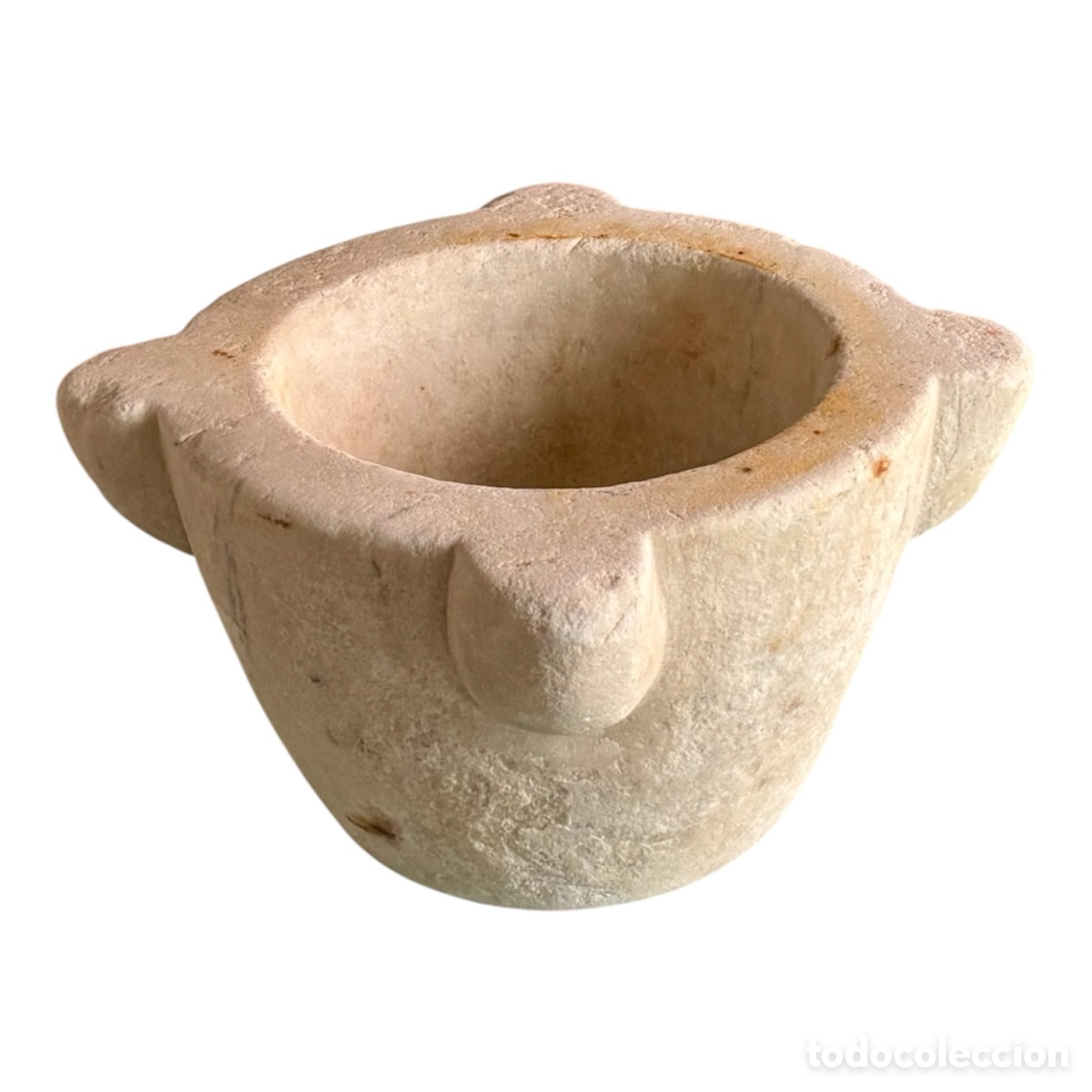 Antig&uuml;edades: Mortero de piedra Circa 1.900. - Foto 3