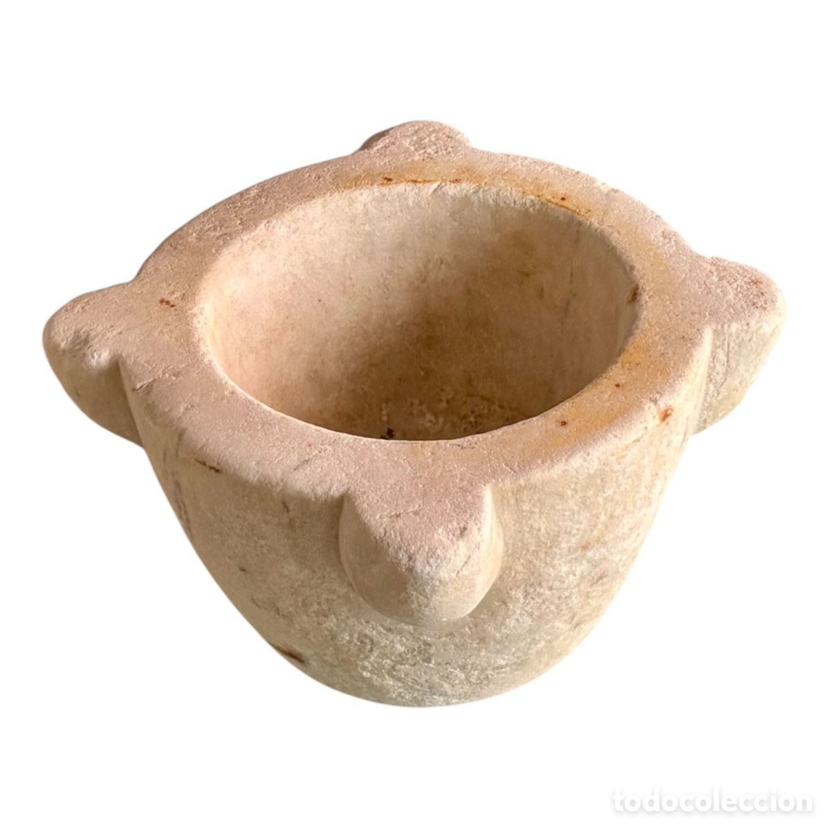 Antig&uuml;edades: Mortero de piedra Circa 1.900. - Foto 4