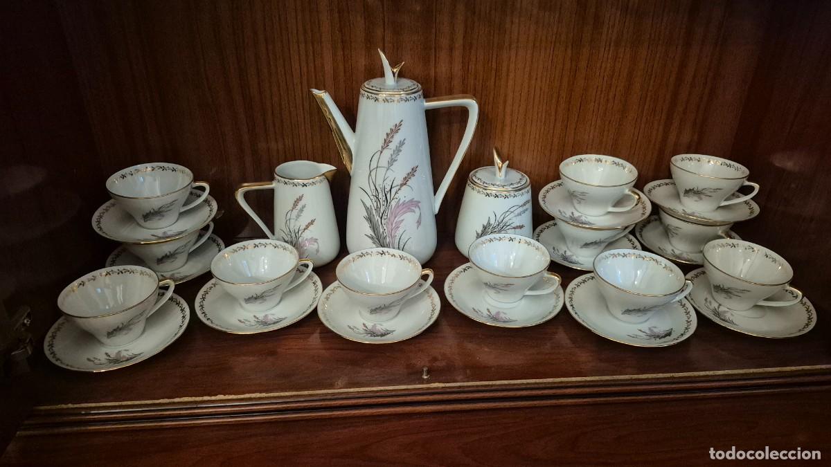Antig&uuml;edades: JUEGO DE CAF&Eacute; PORCELANA SANTA CLARA Vigo