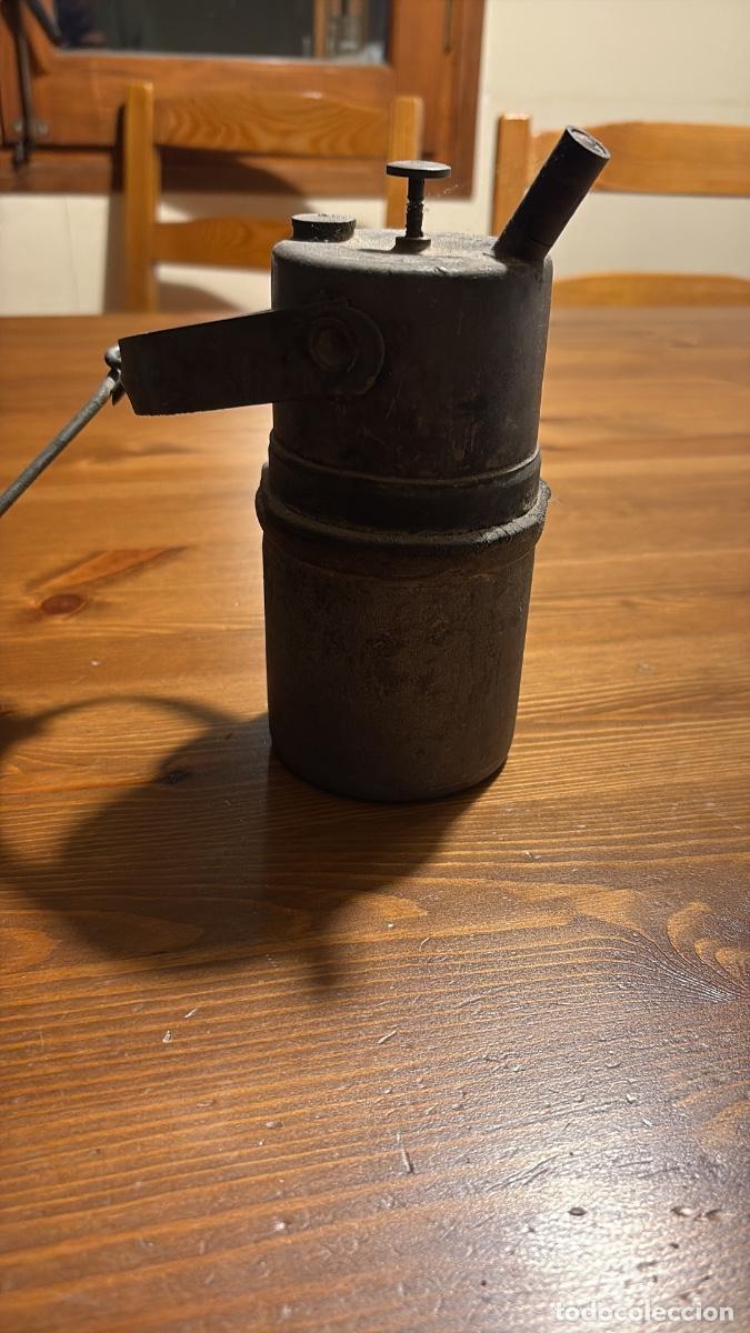 Antig&uuml;edades: L&Aacute;MPARA FISH CARBURO ACETILENO VINTAGE N&Aacute;UTICA L&aacute;mpara de pesca nocturna marca FISH, siglo XX