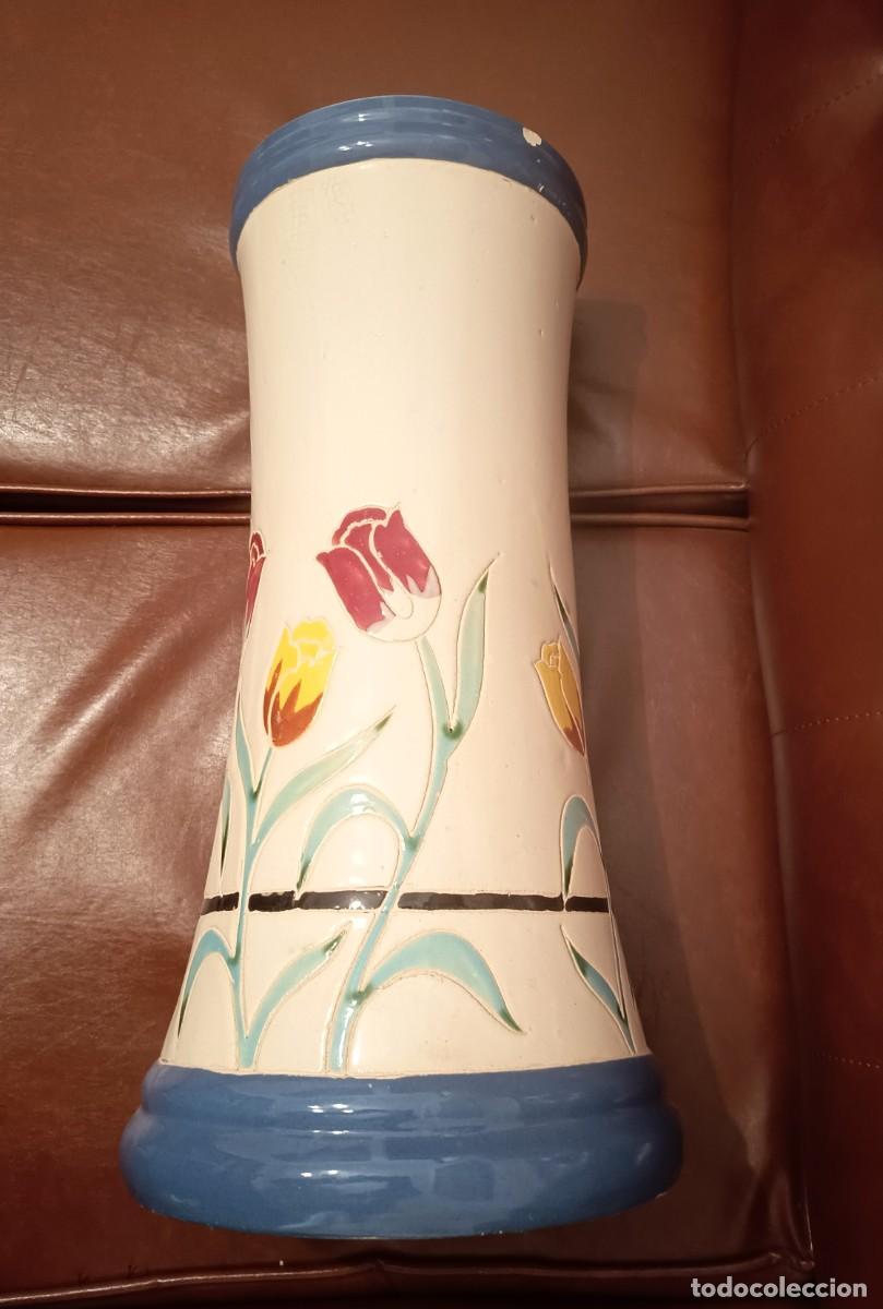 Antig&uuml;edades: PARAG&Uuml;ERO O BASTONERO DE PORCELANA, ALTURA 50 cm., VINTAGE