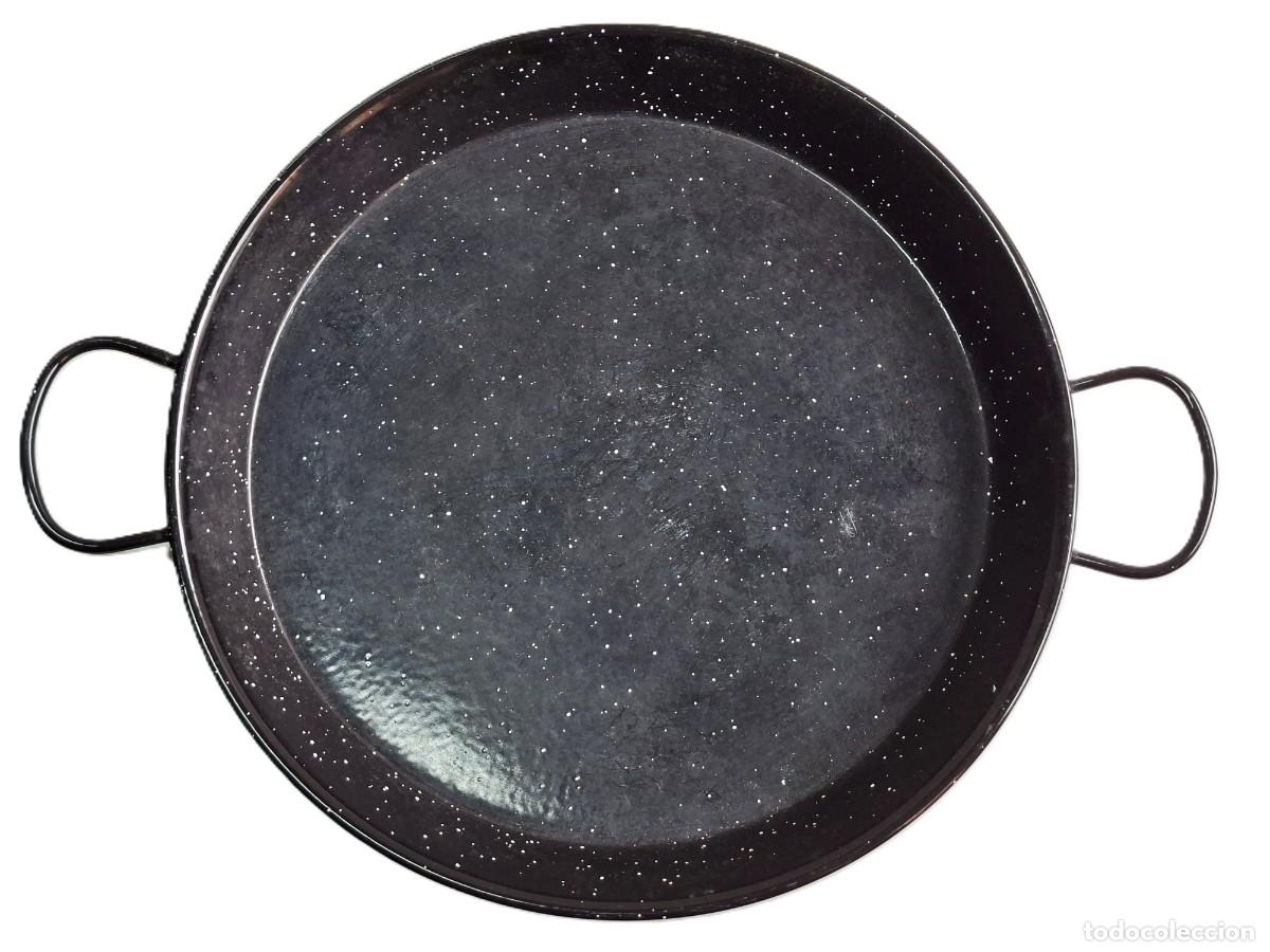 Antig&uuml;edades: PAELLA ESMALTADA DE 42 CM DE DI&Aacute;METRO - Foto 1
