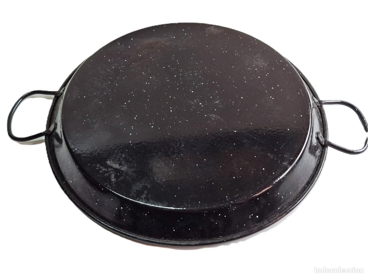 Antig&uuml;edades: PAELLA ESMALTADA DE 42 CM DE DI&Aacute;METRO - Foto 4