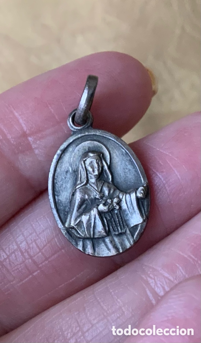 Antig&uuml;edades: MEDALLA CON RELIQUIA BEATA VICENTA MAR&Iacute;A