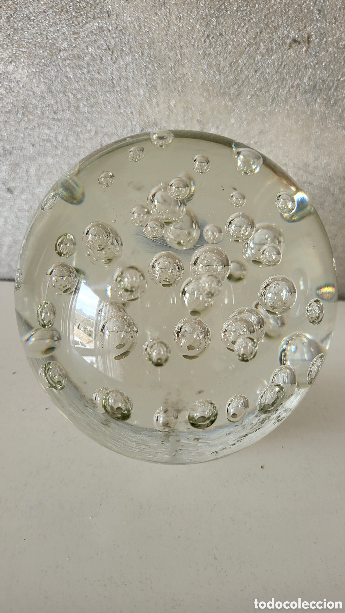 Antig&uuml;edades: PISAPAPELES DE MURANO CRISTAL TRANSPARENTE - Foto 3