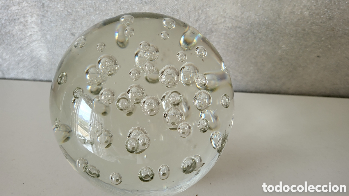Antig&uuml;edades: PISAPAPELES DE MURANO CRISTAL TRANSPARENTE - Foto 4