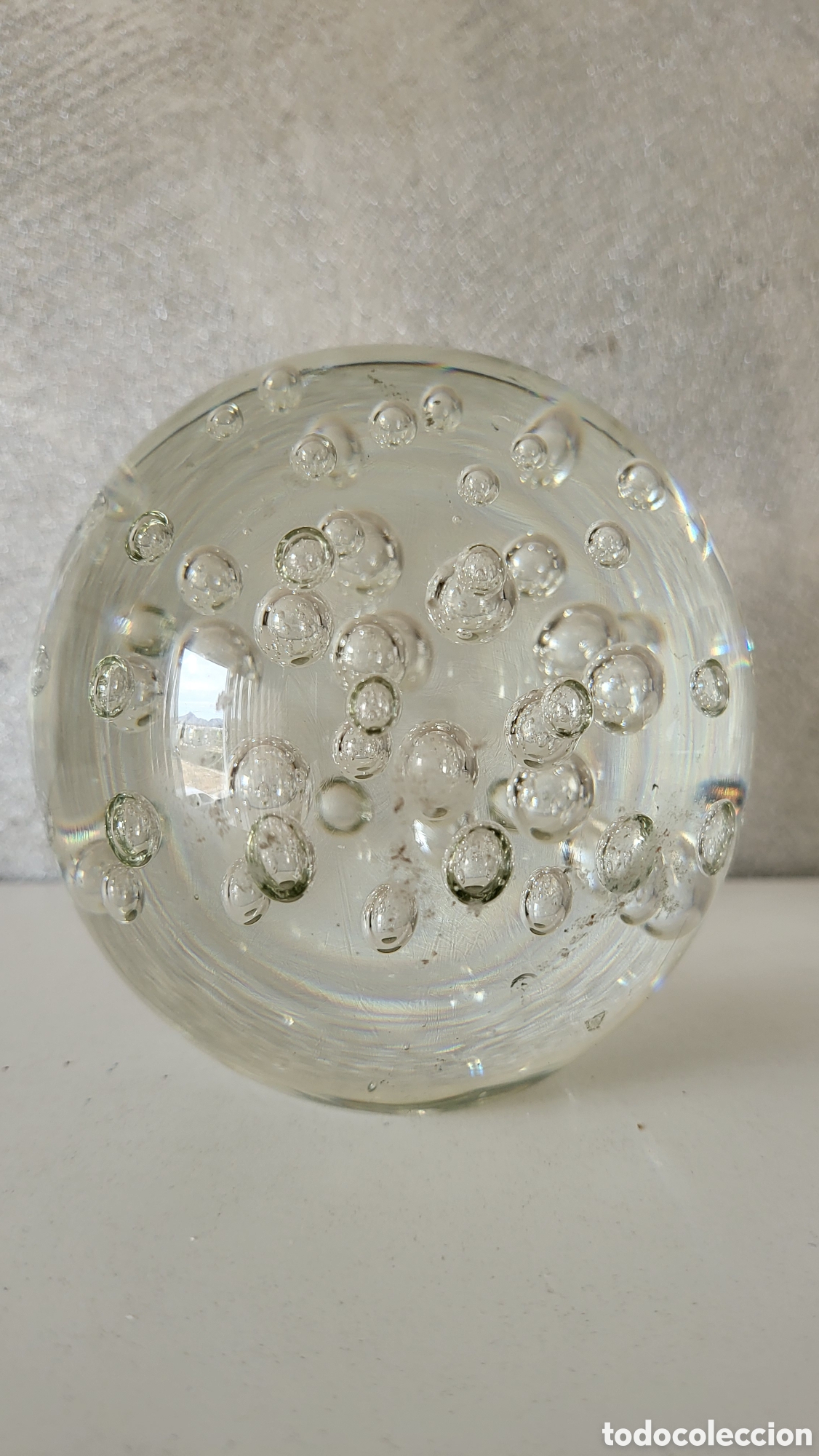 Antig&uuml;edades: PISAPAPELES DE MURANO CRISTAL TRANSPARENTE - Foto 1