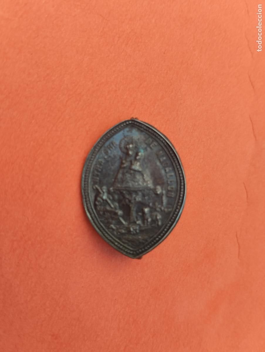 Antig&uuml;edades: NTRA. SRA. DE MAGALLON ZARAGOZA. MEDALLA TIPO PIN CON AGUJA VER IMAGENES..