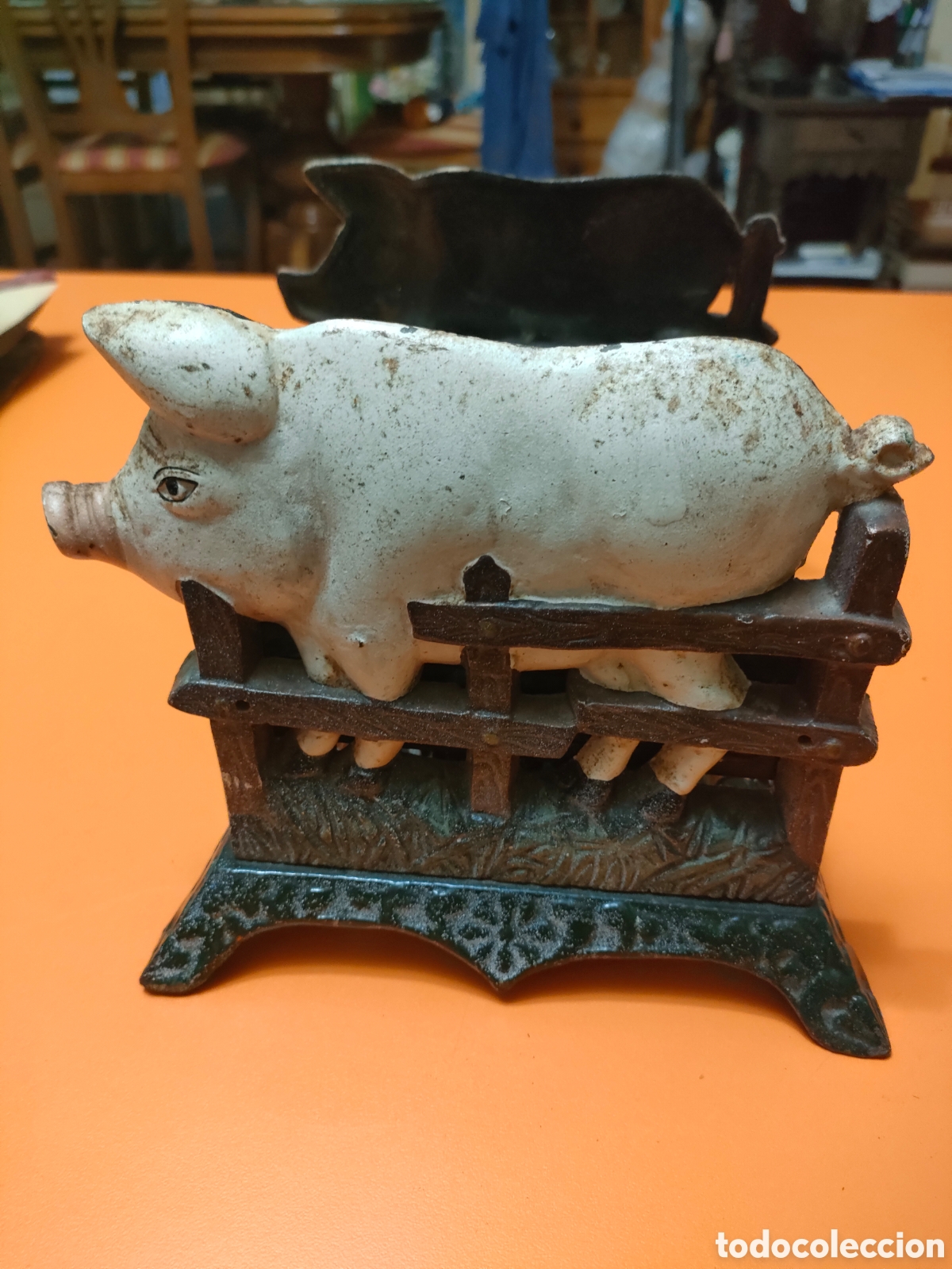 Antig&uuml;edades: Antiguo raspador para botas a&ntilde;os 50
