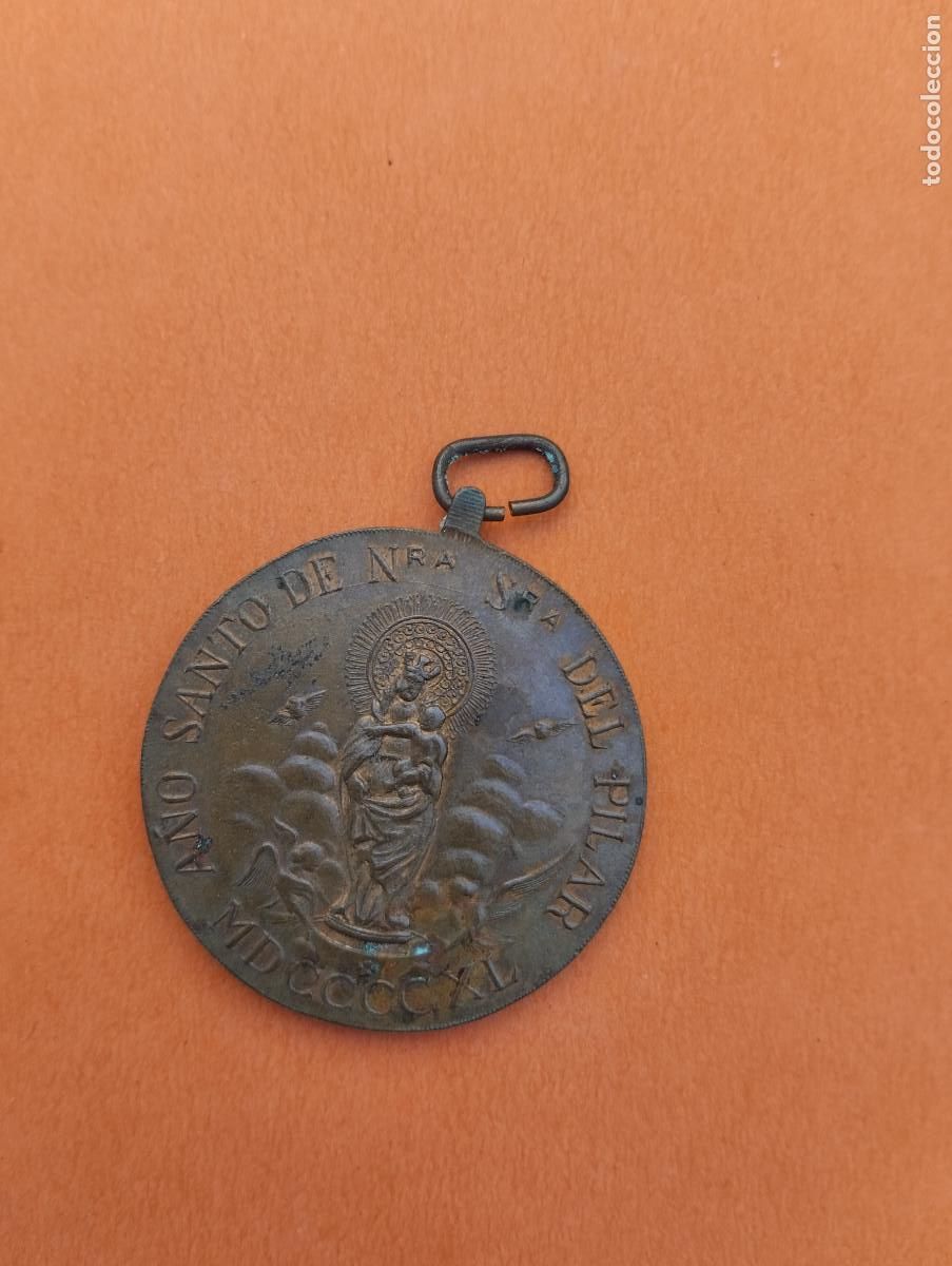 Antig&uuml;edades: MEDALLA I CONGRESO MARIANO DE SEVILLA - VIRGEN DE LOS REYES / A&Ntilde;O SANTO VIRGEN DEL PILAR - 1940