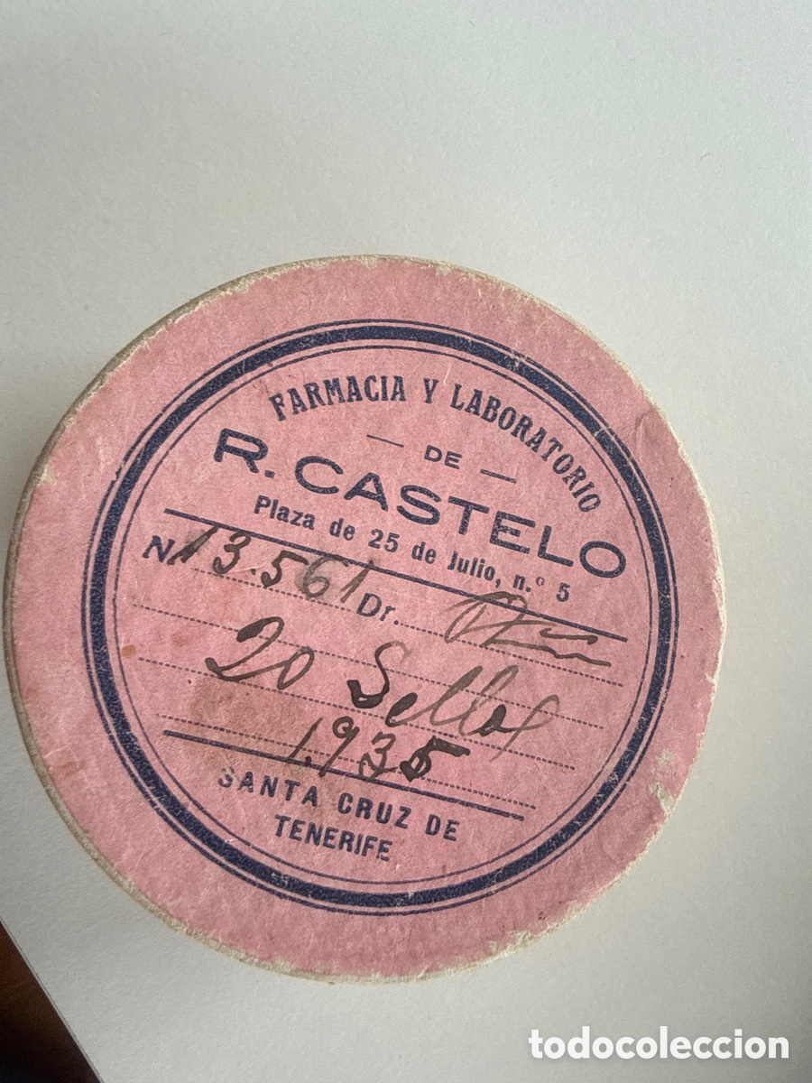 Antig&uuml;edades: Cajita de farmacia 1935