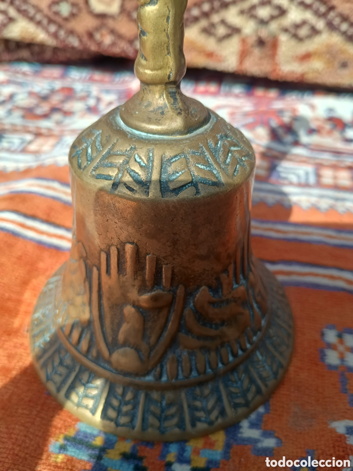 Antig&uuml;edades: Campana de bronce macizo - Foto 5