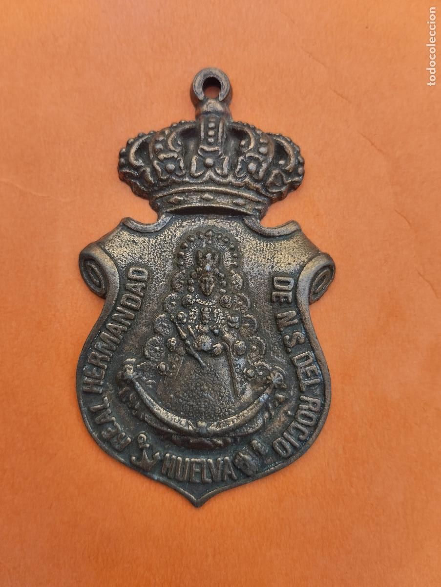 Antig&uuml;edades: MEDALLA HERMANDAD VIRGEN DEL ROCIO, HUELVA