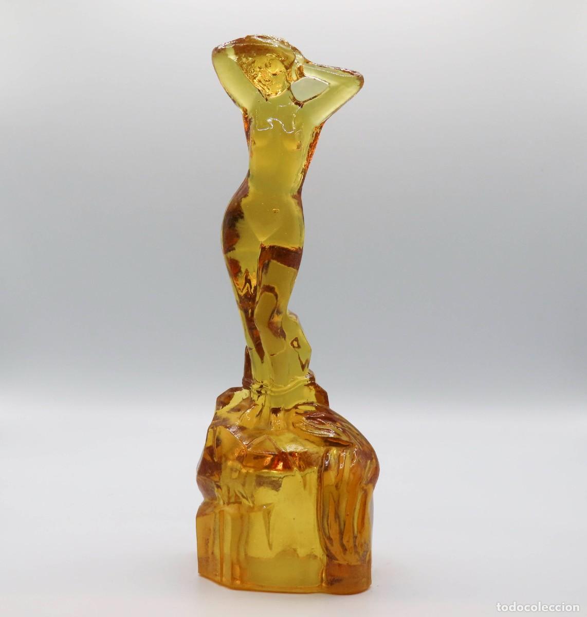 Antig&uuml;edades: FLOWER FROG FIGURA VIDRIO MUJER DESNUDA CURT SCHLEVOGT