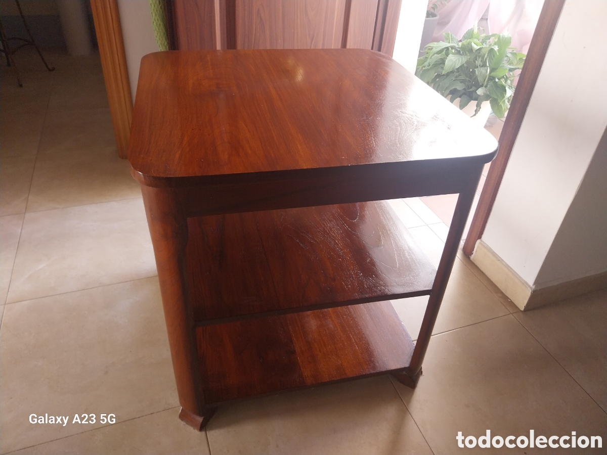 Antig&uuml;edades: Mesa auxiliar de teka - Foto 2