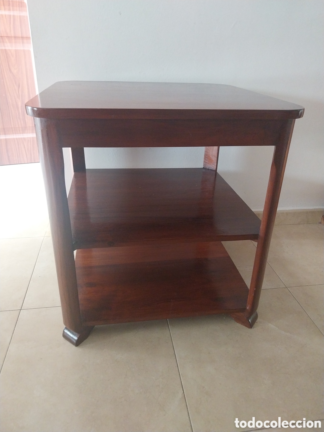 Antig&uuml;edades: Mesa auxiliar de teka - Foto 6