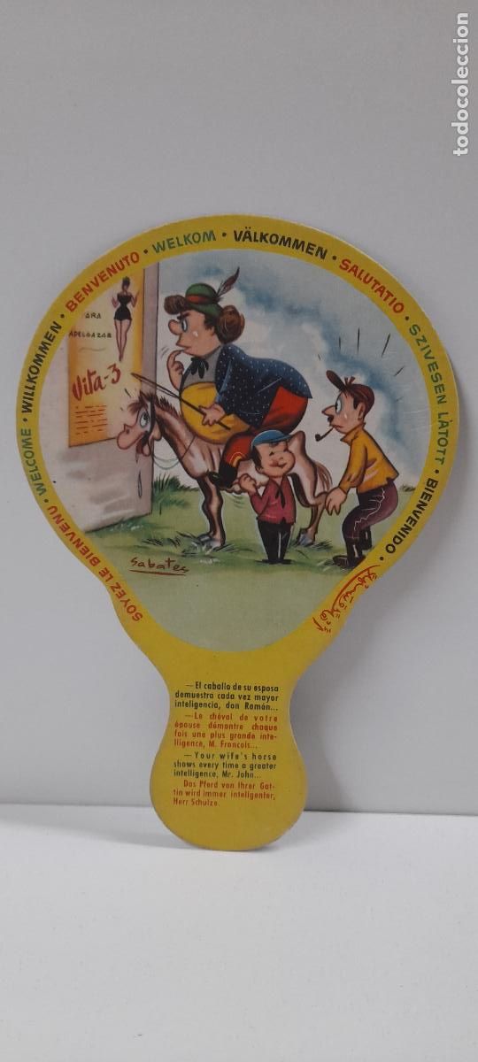 Antig&uuml;edades: ANTIGUO PAY PAY CHISTE . DIBUJOS SABATES . SIN PROPAGANDA . A&Ntilde;OS 50 / 60