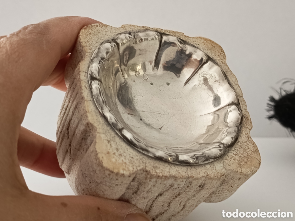 Antig&uuml;edades: Mortero Catal&aacute;n S.XVII-XVIII &bull;Escudos y Plata de Ley