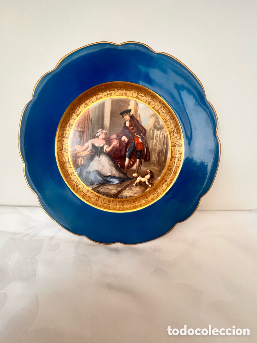 Antig&uuml;edades: Lote de dos platos decorativos Bidasoa