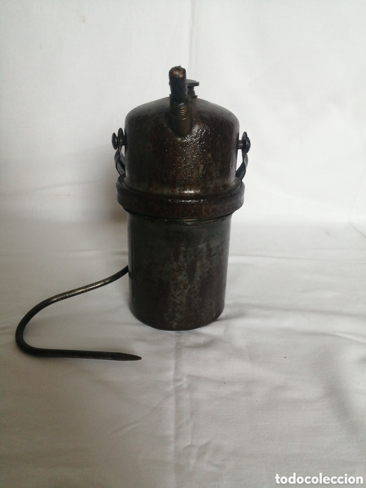 Antig&uuml;edades: Candil o l&aacute;mpara de carburo. - Foto 3