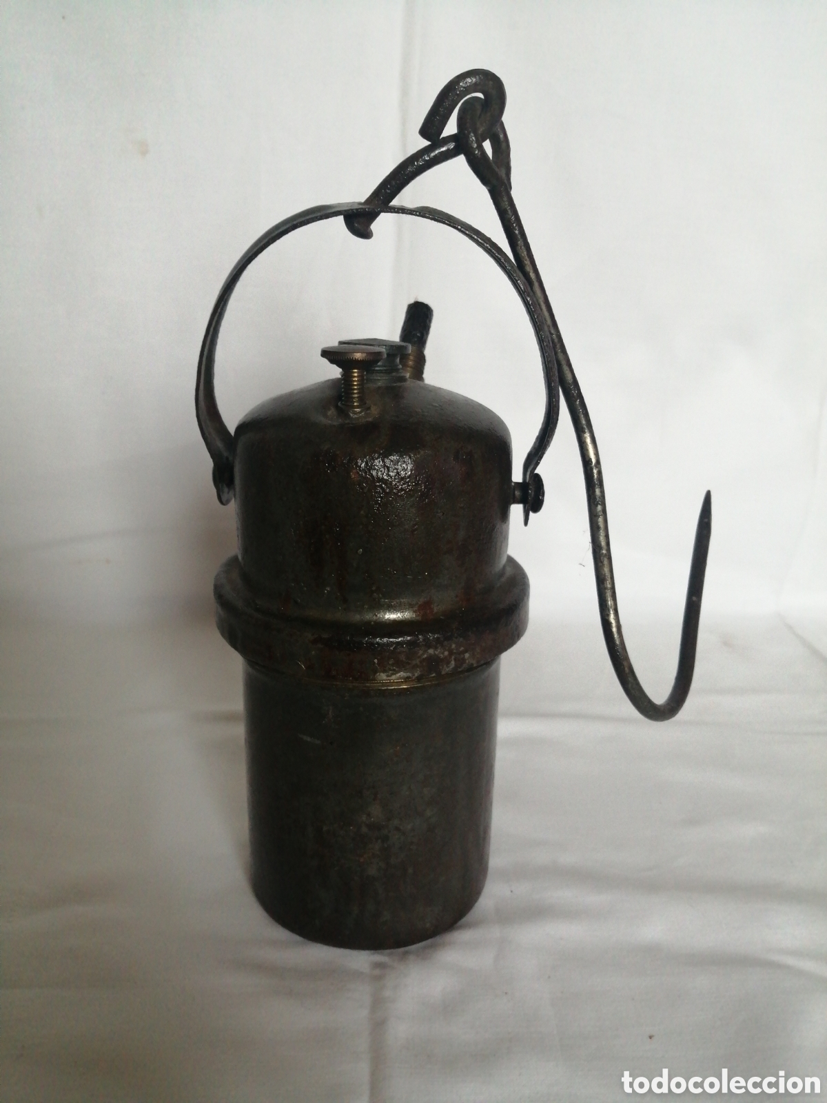 Antig&uuml;edades: Candil o l&aacute;mpara de carburo. - Foto 5
