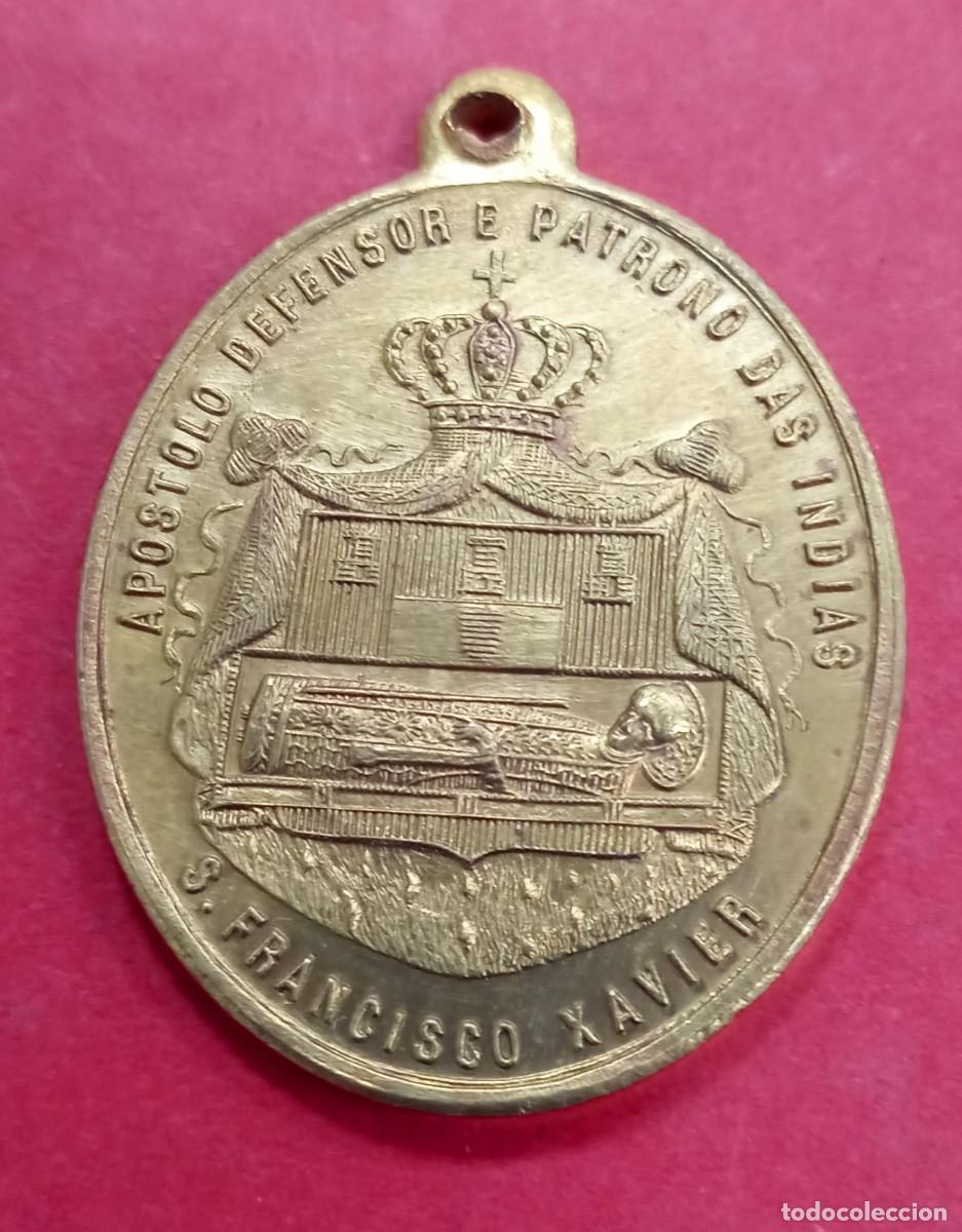 Oggetti Antichi: Rara Medalla Conmemorativa San Francisco Javier. Goa. A&ntilde;o 1878